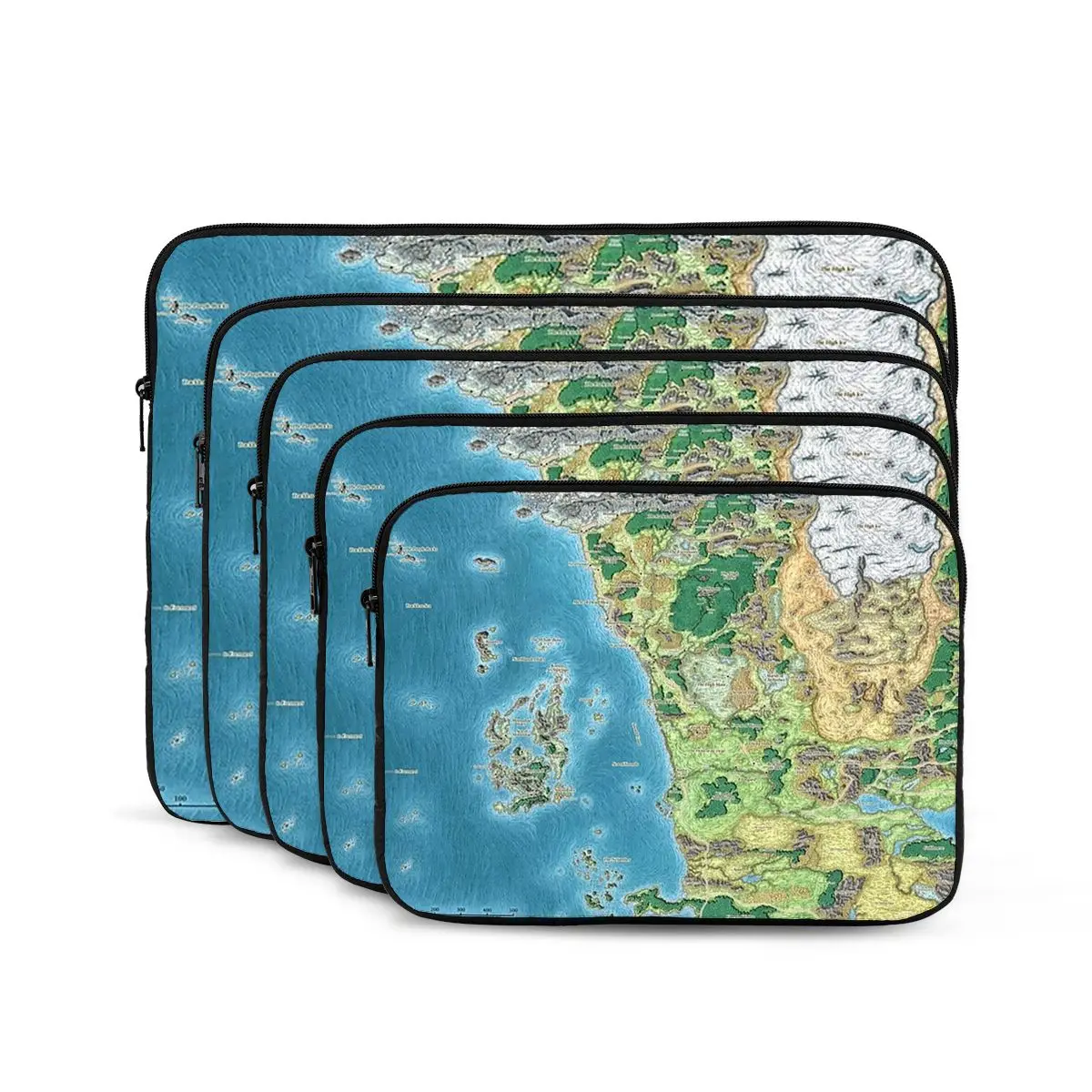 

Faerun Map Notebook Laptop Bag Case Pouch Notebook Sleeve Cover Bag Tablet Shockproof Case Bag