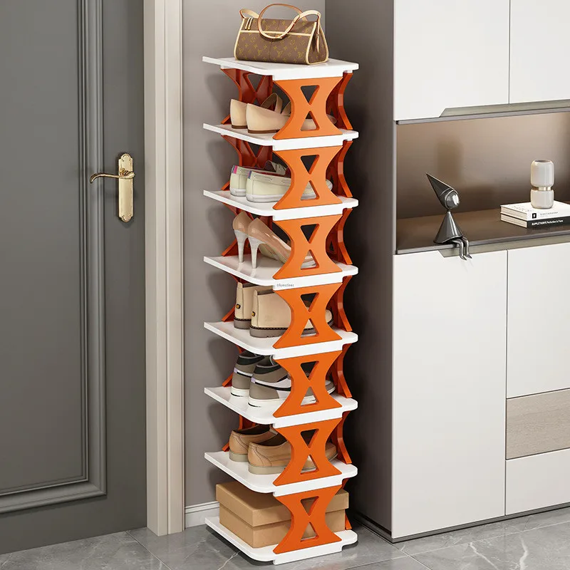 Multi Layer Household Simple Narrow Doorway Shelf Economical PP Plastic Space Saving Small Shoe Cabinet 신발걸이 Shoe Rack