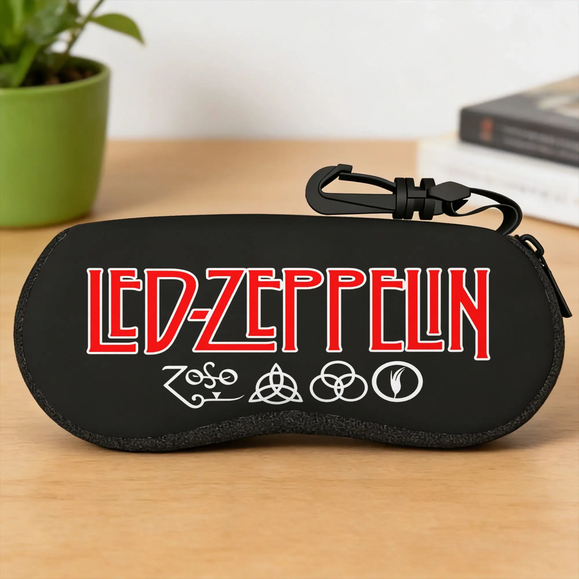 Estojo para óculos The Mother Ship Led Zeppelin, bolsa portátil para óculos de sol, caixa vintage para óculos diários, acessório para óculos masculinos e femininos