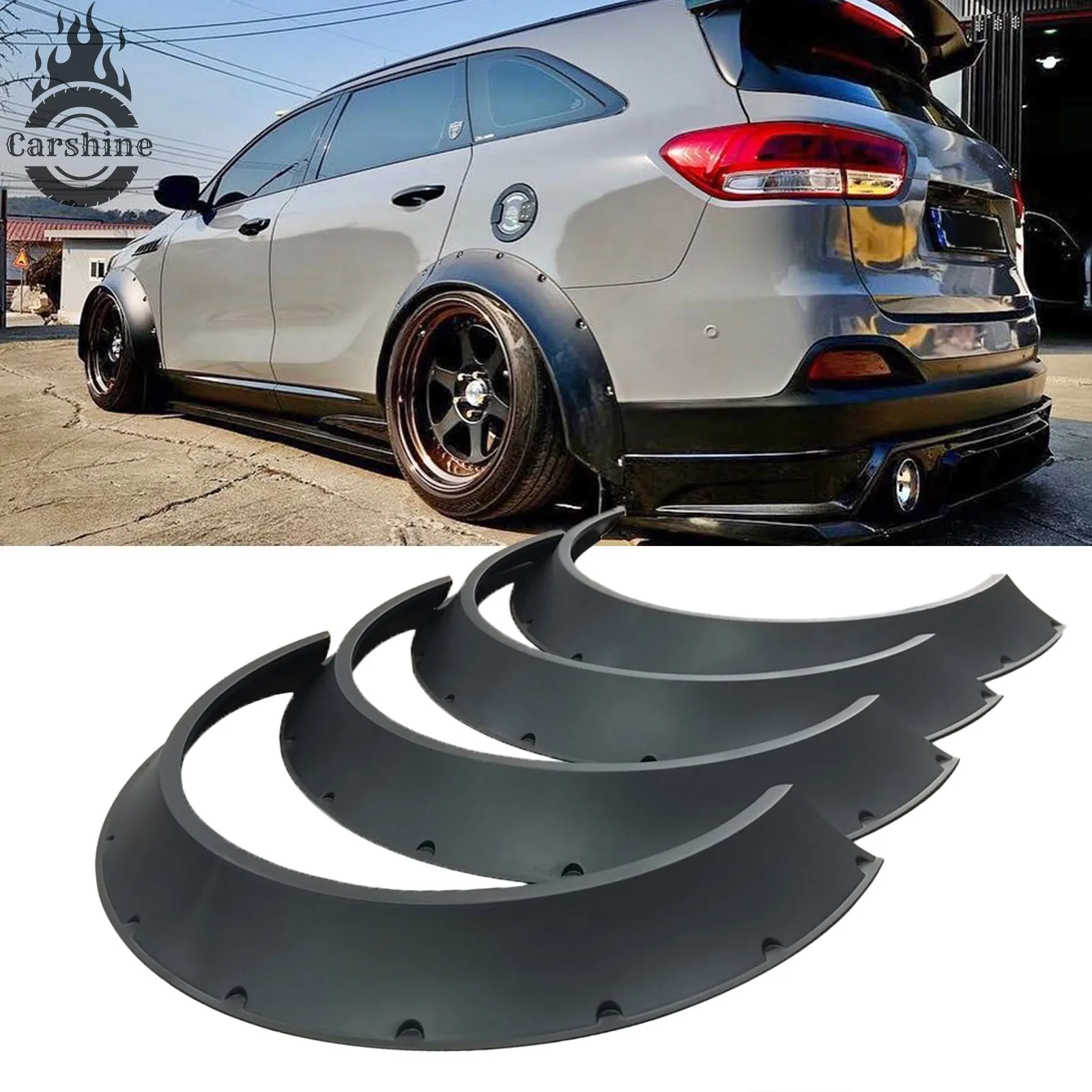 

4x Вогнутые расширители колесных арок (фендеры) 4-дюймовые, широкие, крепление на болтах, для Subaru Forester