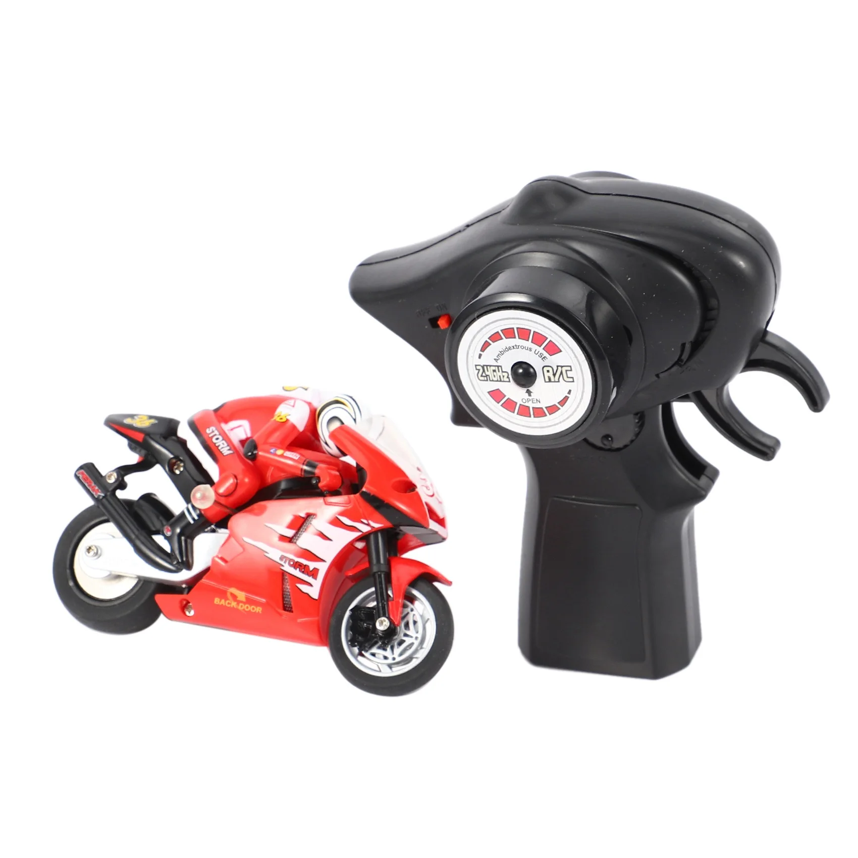 Crie mini moto rc motocicleta elétrica de alta velocidade nitro controle remoto carro recarga 2.4ghz corrida moto do menino brinquedo presente