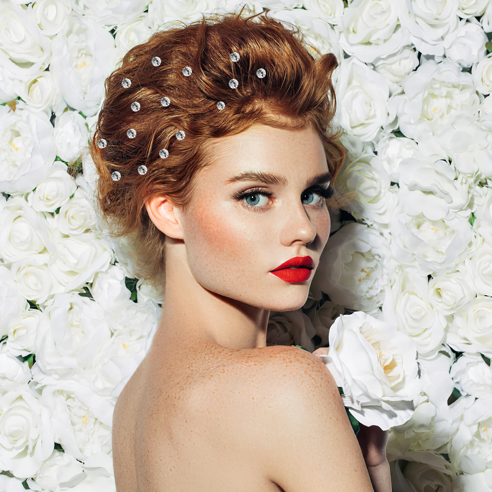 

12 Pcs Drill Clip Women Rhinestone Hair Clips Accessories Mini Rhinestone Spiral Pins Long Hair Styling Easy Practical