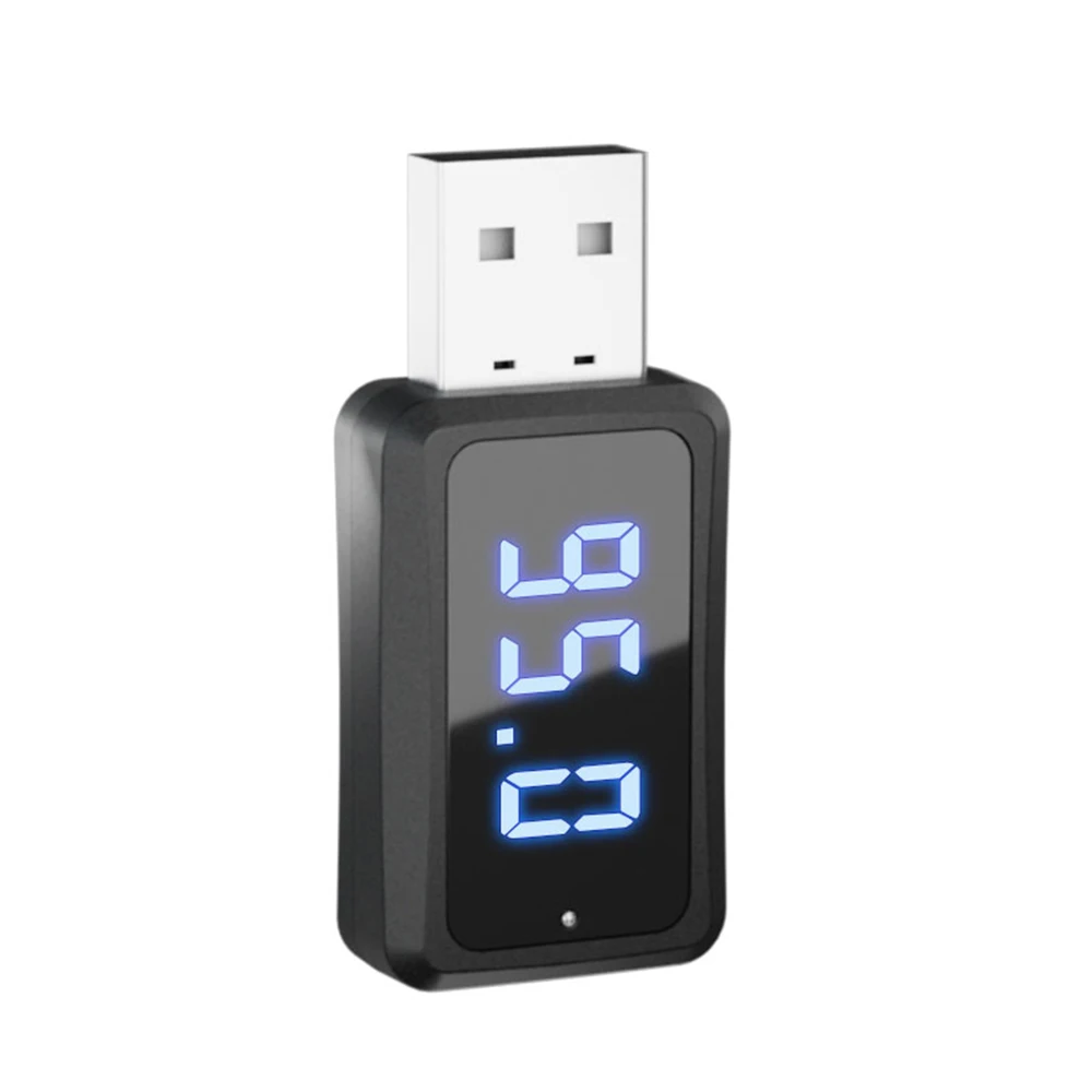 Bluetooth-compatible 5.3 FM02 Mini USB Receiver LED Display Handsfree Call Auto Wireless Audio For Car Kit FM Radio Transmitter