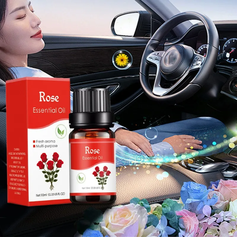 10ml Car Perfume Refill Air Freshener Natural Plant Essential Oil Aroma Diffuser Fragrance Humidifier Essential Oil Freshener