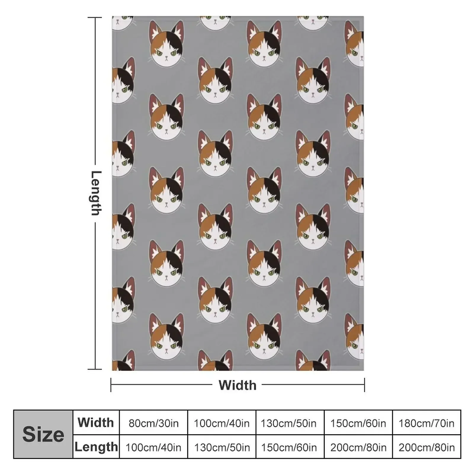 Calico cat Throw Blanket Tourist Thermals For Travel Blankets For Bed Furry Cute Plaid decorative Blankets