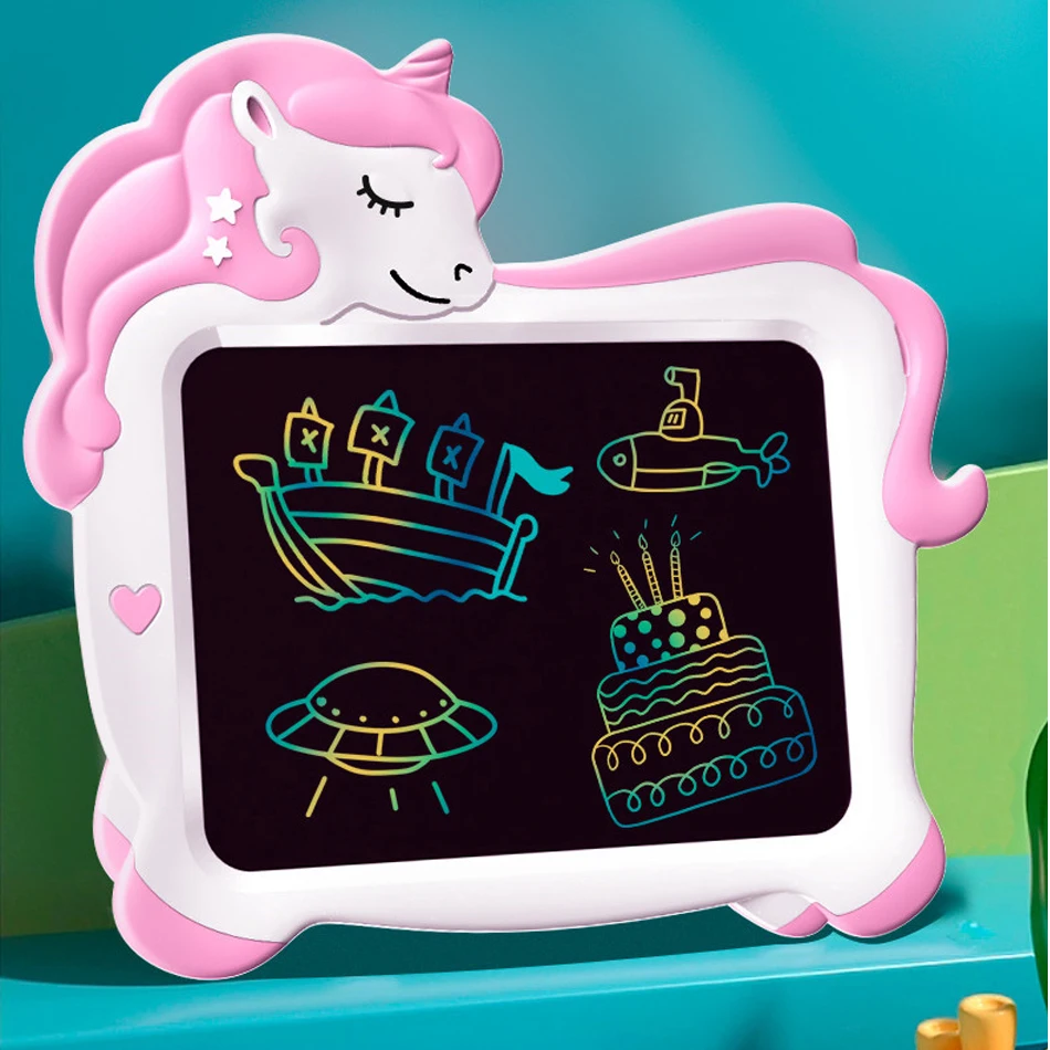 

Электронная доска для рисования TEMIKIDS 10 дюймов с ЖК-экраном, планшет для письма, цифровой графический планшет для рукописного ввода, развивающая игрушка для детей