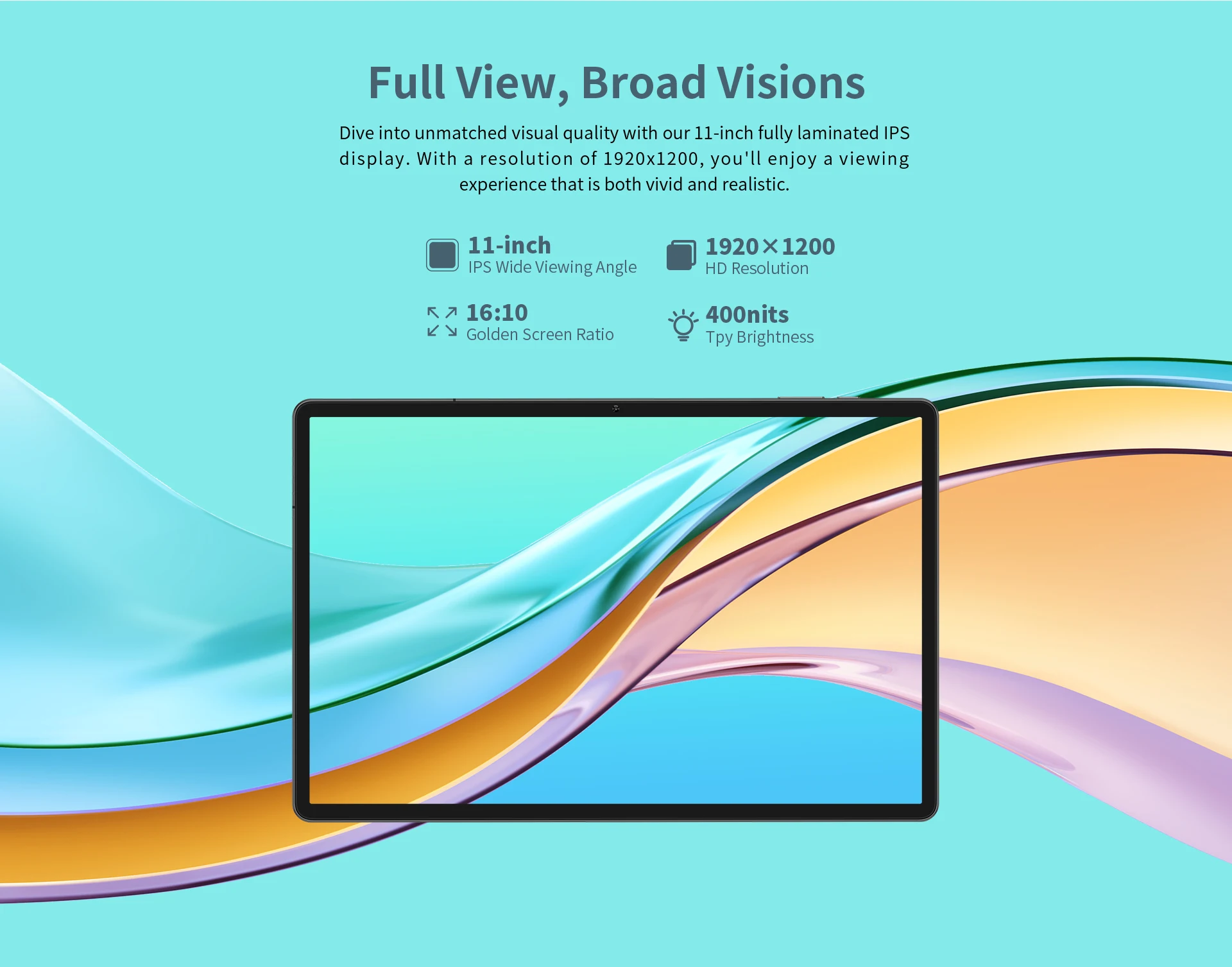 Teclast Odea S11, 11-Zoll-Tablet, max. 16 GB RAM, 256 GB ROM, 1920x1200 TDDI, Android 14, Octa-Core, T606, GPS, 4G LTE, 13MP+8MP – Detail 4