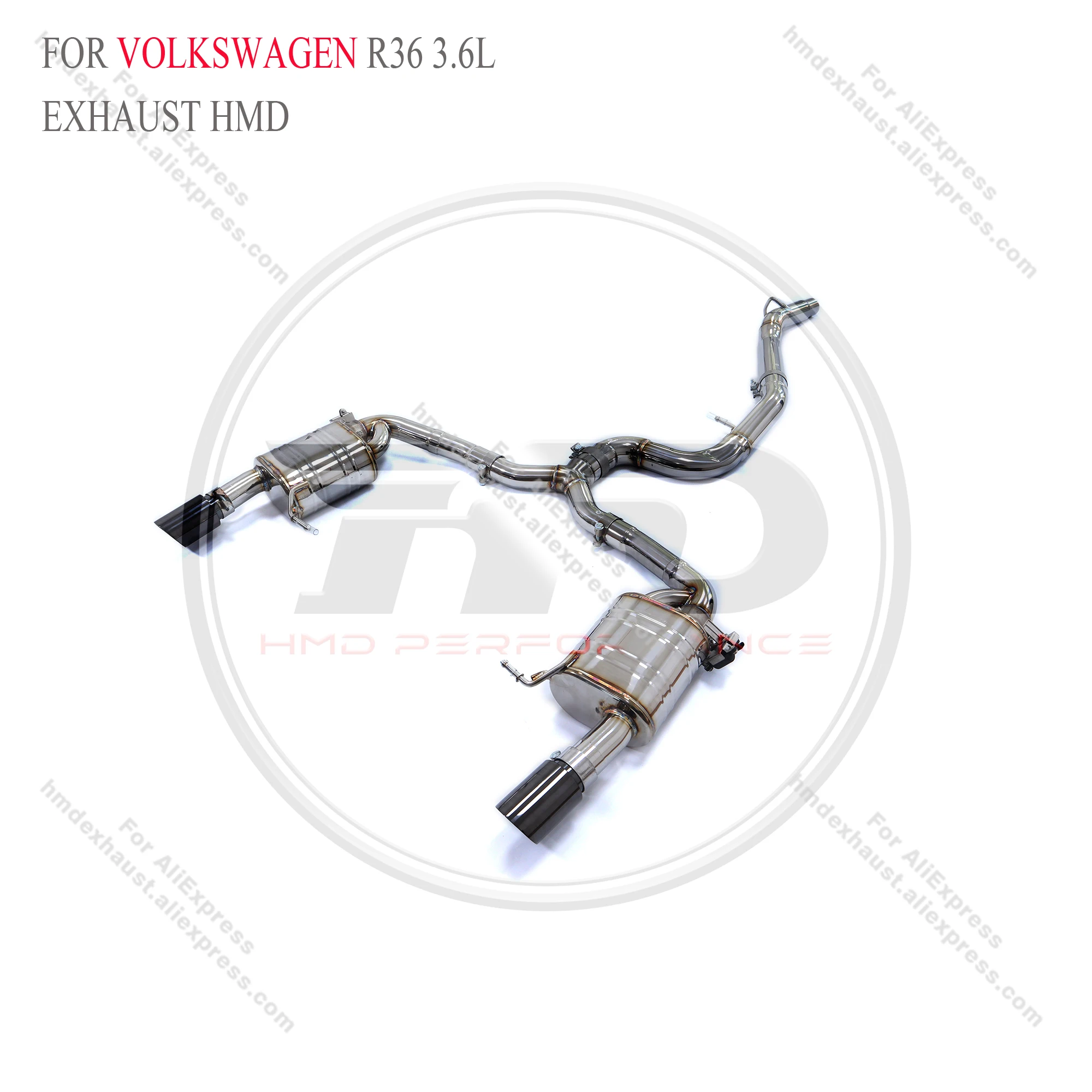 

Stainless stee Catback for Volkswagen R36 3.6L With Valve HMD Exhaust System Performance Quality certification