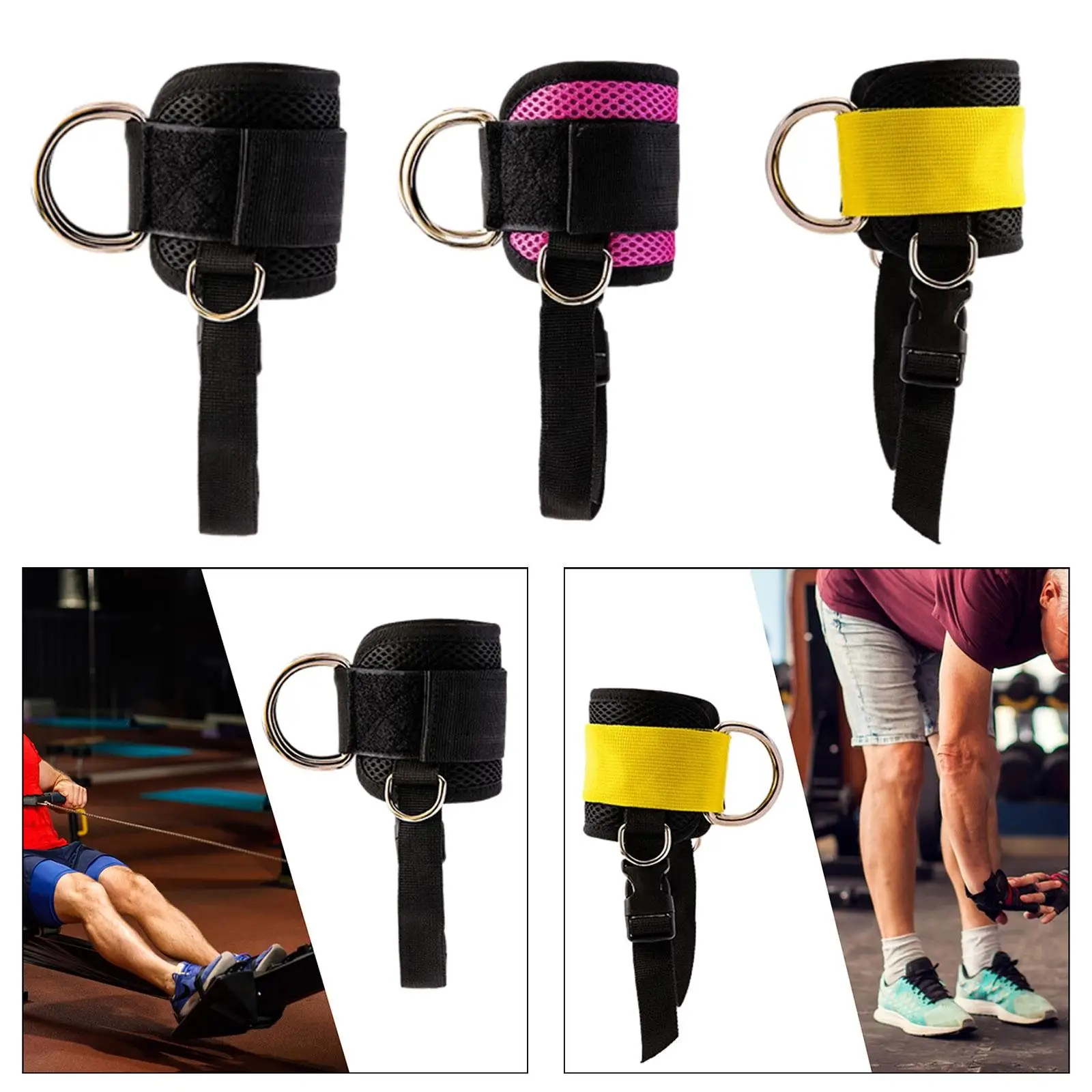 

Ремень на щиколотке для тросовой машины, пряжка на щиколотке, крепление для кабеля в тренажерном зале для тренировок с ягодицами, наращивание ног, силовая тренировка