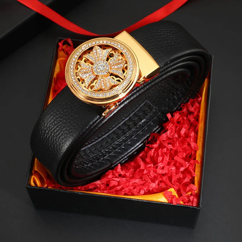 Cintura da uomo di marca di lusso Cinture famose di design aziendale in pelle di alta qualità per uomo Cintura jeans Cintura con fibbia in metallo maschile