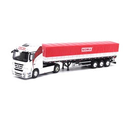 1/50 Scale Brazil Grain Pallet Truck Freight Truck Simulation Alloy Car Model Display Collectible Gift Souvenir Decration