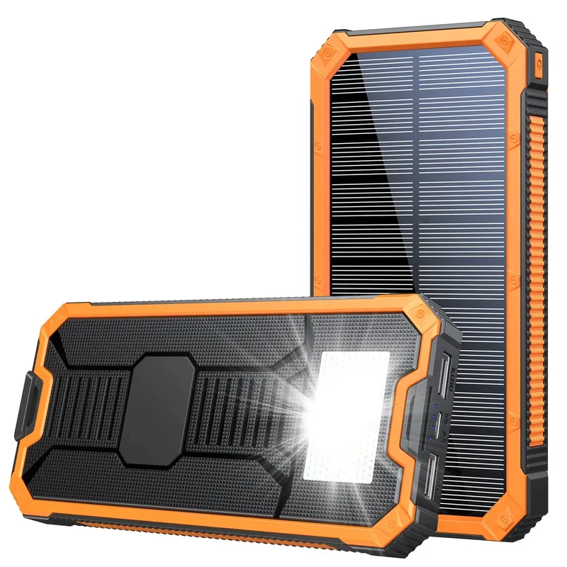 20000mAh Solar Power Bank with Camping Light Fast Charger