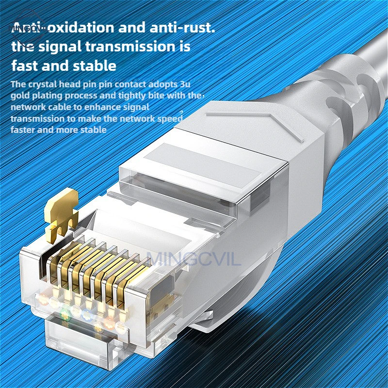 MINGCVIL Cat6 Ethernet Cable Gigabit High Speed 1000Mbps Internet Cable RJ45 Network LAN Patch Cord for Router Laptop PC