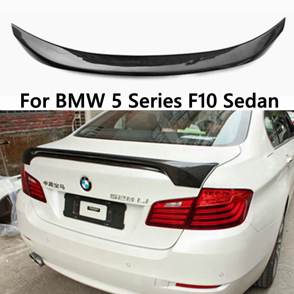 For  BMW 5 Series F10 F18/F10 M5 Sedan H Style Carbon fiber Rear Spoiler Trunk wing 2009-2017