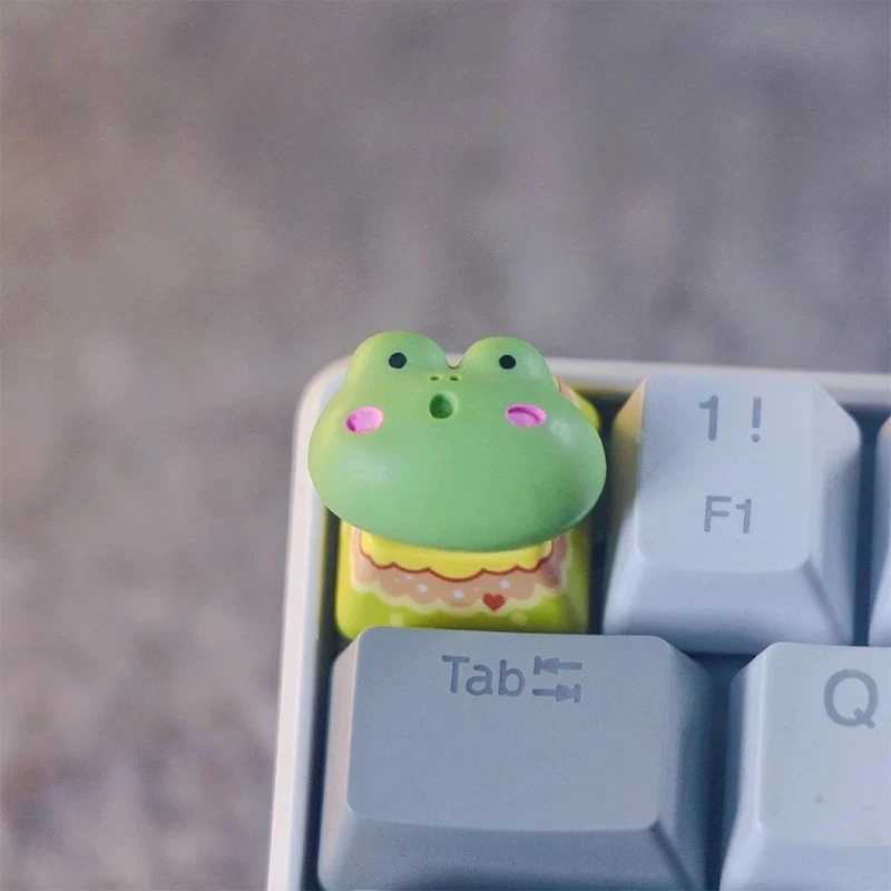 Frog keycap cute keyboard cap resin kawaii anime keycap MX switch mechanical keyboard keycap accessories