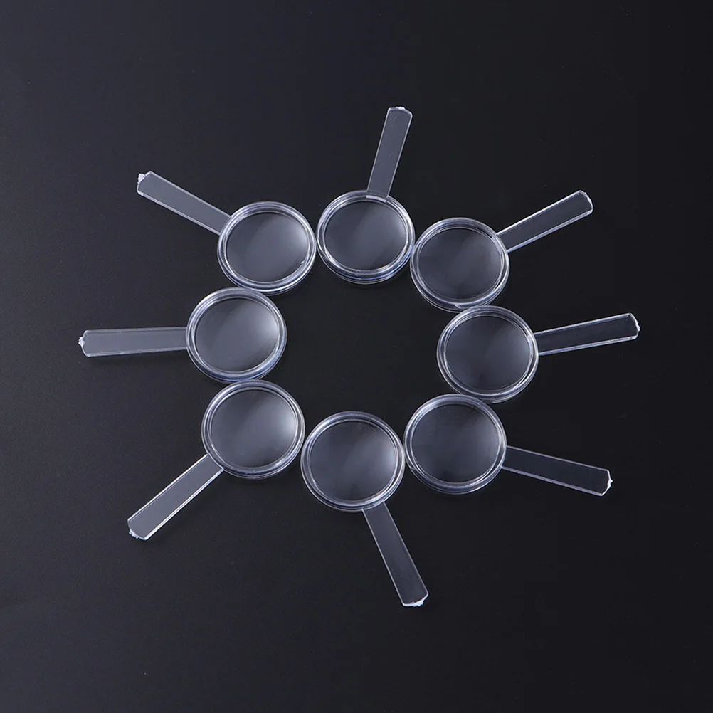 

12 Pcs Magnifying Glasses Durable Handheld Plastic Ideal Reading Puzzle Jewelry Observation Kids Plastic Magnifying Glasses Toy