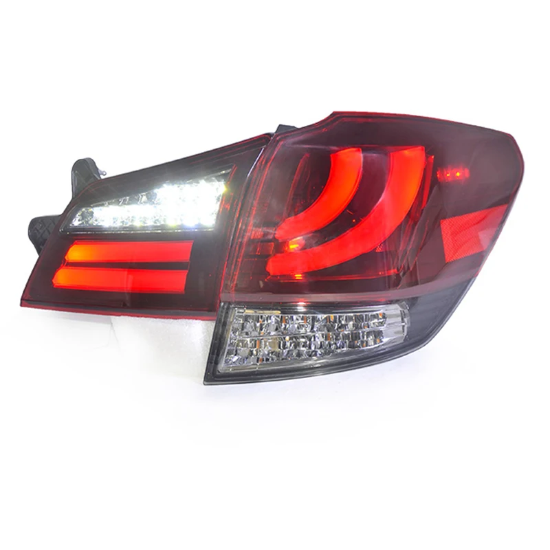 For Subaru Outback LED Taillight Strip Rear Light Red Black 2010-2013 Year