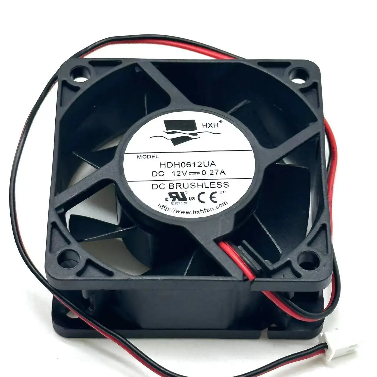 HXH HDH0612UA DC 12V 0.27A 60x60x25mm 2-Wire Server Cooling Fan