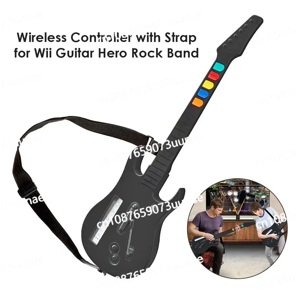 Wireless Guitar Hero Controller Compatible with Clone Hero Rock Band Games Remote Control Console Accessories