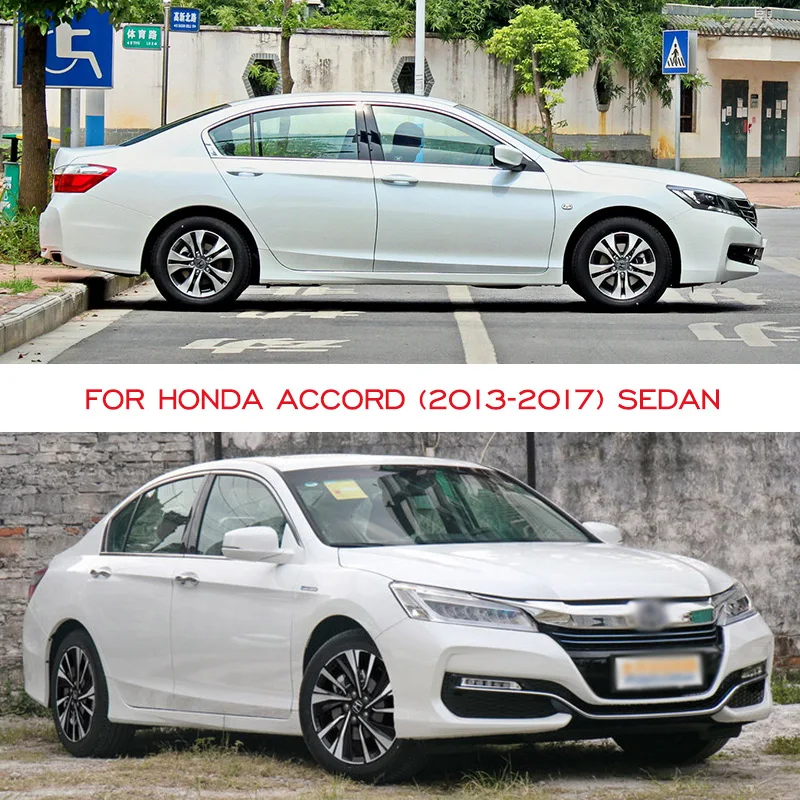 For Honda ACCORD 2013 - 2017 Sedan Side Window Deflector Shelters Shades Door Visor Sun Rain Guard Auto Accessories