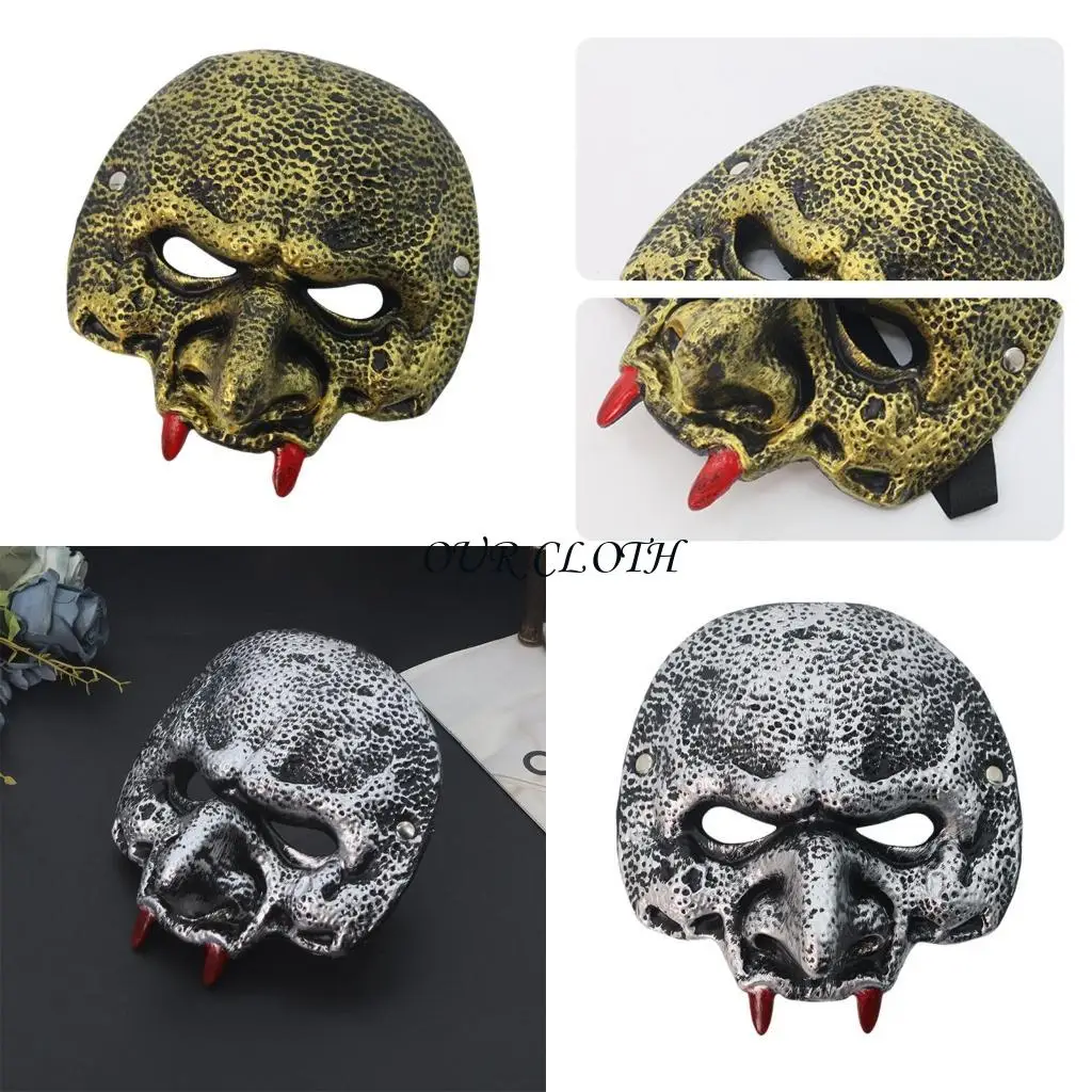 

Гоблин маска Mardi Gras Mask Scary Cosplay Mask Резиновая пена маска для полу лица y1ac