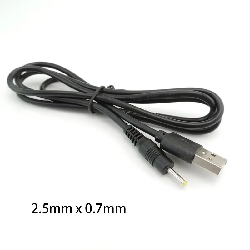 USB 2,0 tipo A macho a DC 2,5x0,7mm enchufe DC5V Cable de cargador USB conector de Cable cables de extensión