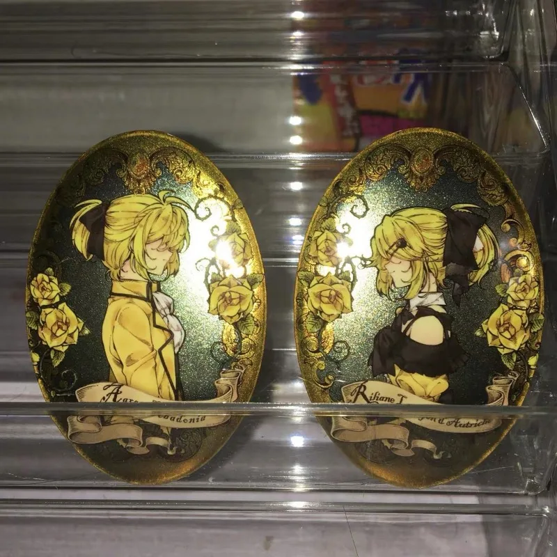 

Japanese Characters Badge Kagamine Len Kagamine Rin Anime Peripheral Originality Brooch Schoolbag Decoration Ellipse Modelling