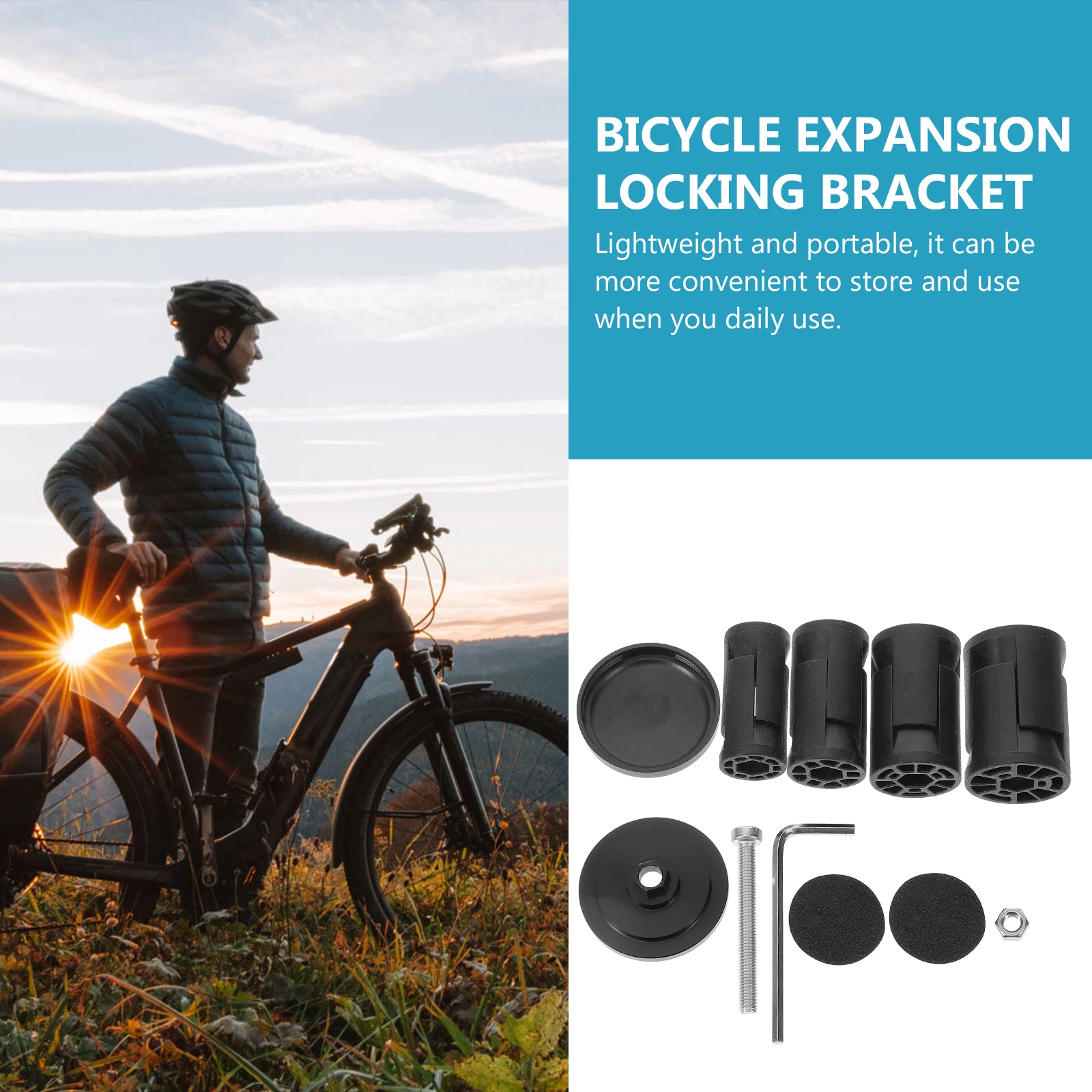 

1 set 1 Set Bicycle Protector Bracket Support Mount Accessory Bike Front Rack Front Fork Rack Mount Fork Bracket Durable Scratch