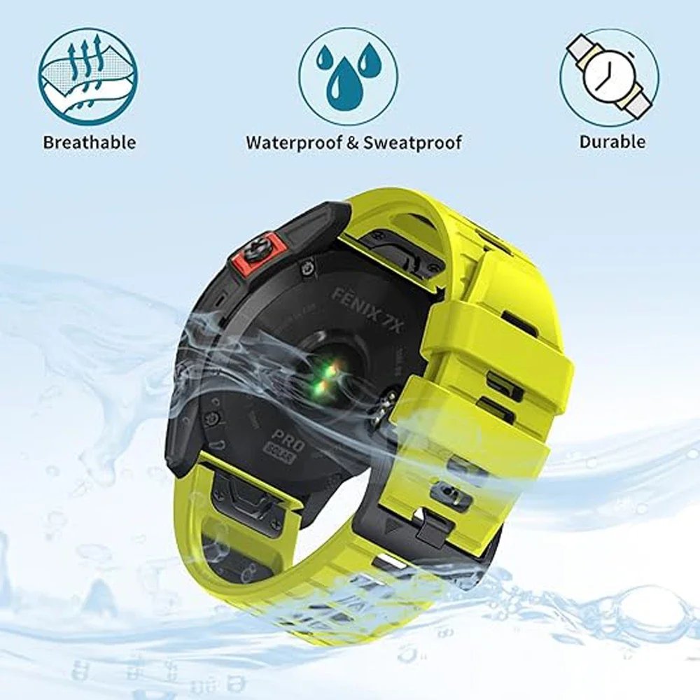 22mm 26mm Sport-Silikonarmband für Garmin Enduro/Epix Tactix 8 Instinct 3 Forerunner 970/Fenix 7X/7 8 PRO 8x QuickFit Uhrenarmband – Detail 29