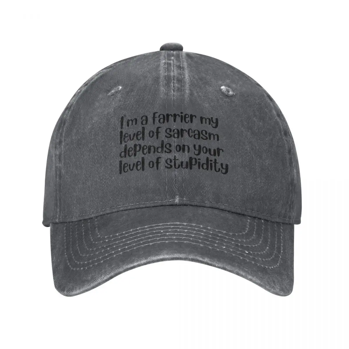 i'm a farrier my level of sarcasm depends on your level of stupidity Baseball Cap birthday Luxury Brand For Men Women's