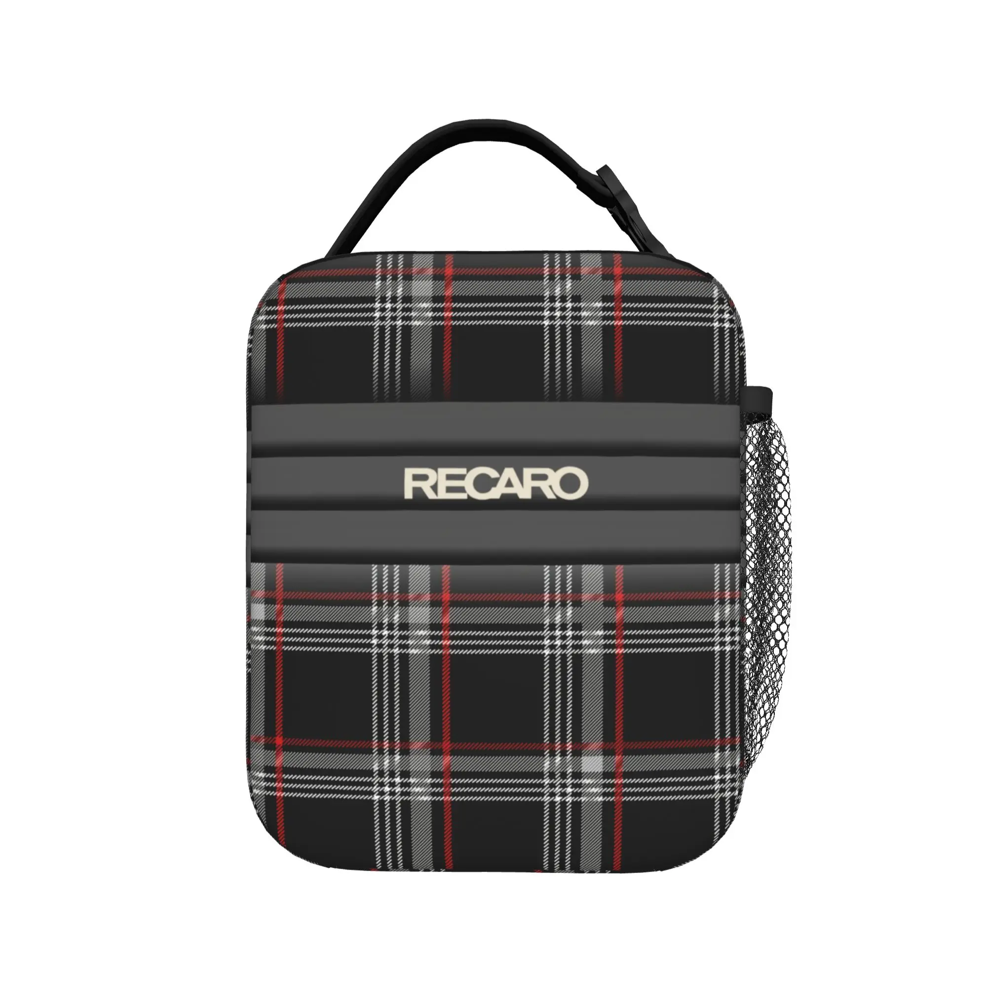 Custom Recaros Print Insulated Lunch Bag for Women Men Leakproof  Thermal Cooler Lunch Tote School view 3