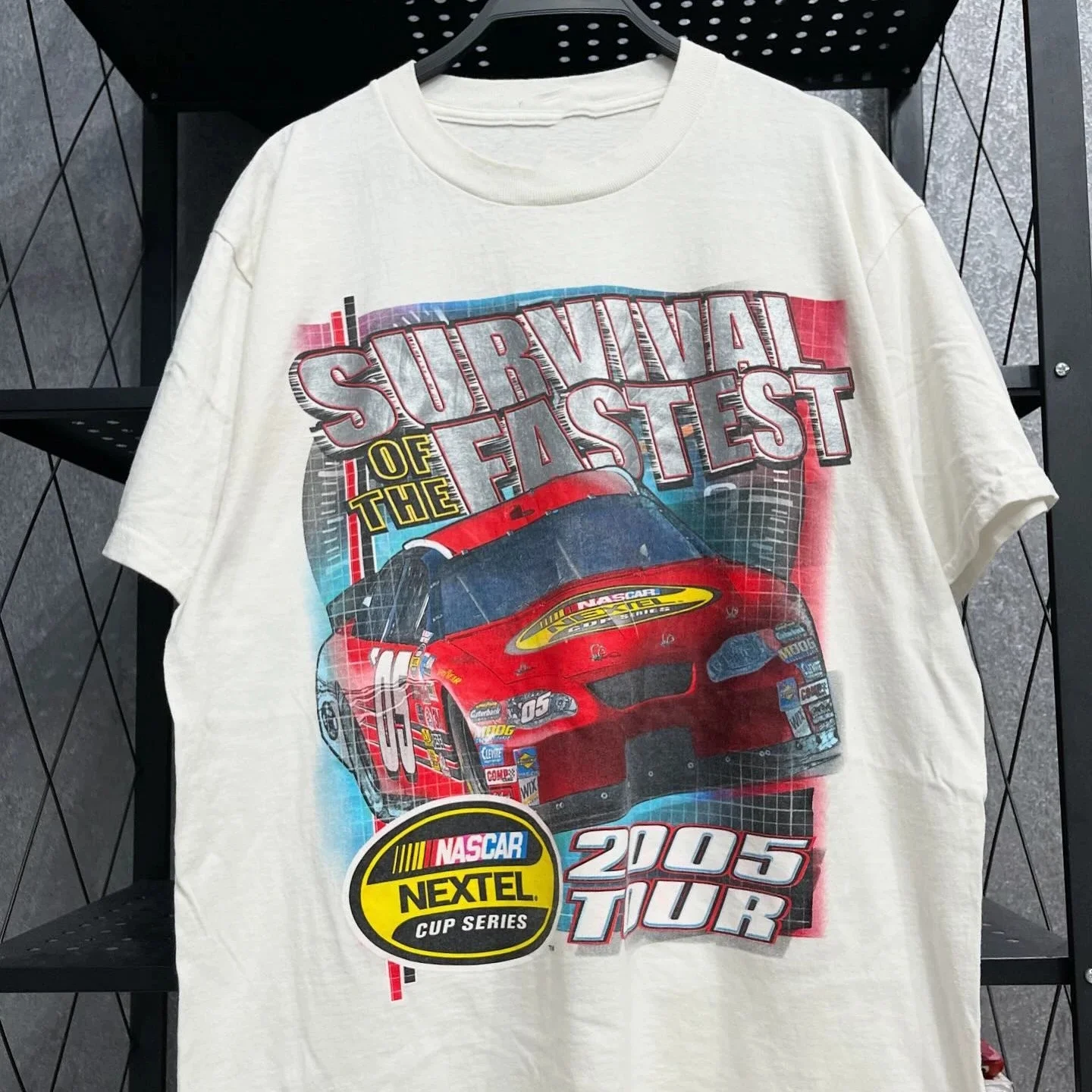 Vintage NASCAR Nextel Cup 2005 Tour Racing Graphic T-Shirt Cotton Men Women Streetwear Tee