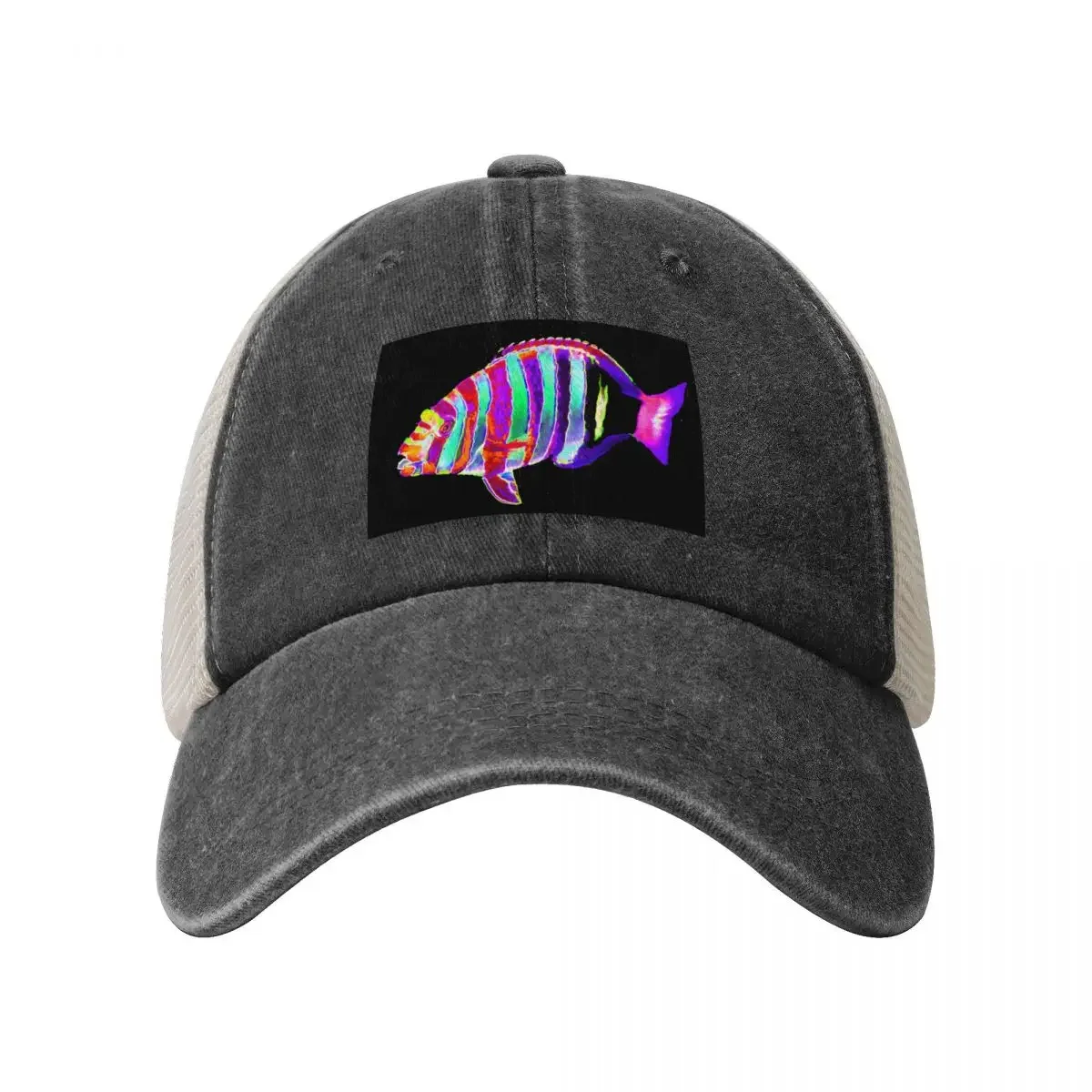 Harlequin Tusk Wrasse Fish Baseball Cap Hat Man For The Sun Golf Hat Hat Man Luxury Dropshipping Women's Golf Clothing Men's