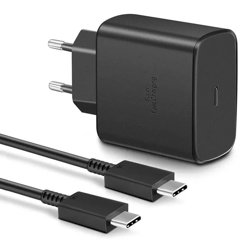 Сверхбыстрое зарядное устройство для Samsung, 45 Вт, для Galaxy S24, S20, S21, S22, S23, Note 20 Ultra, 10 Plus, Z, Flip Fold, 6, 5, 4, 3, 2, для iPhone 15 Pro