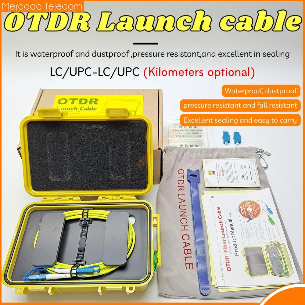 

500m-2KM Fiber Optical Launch Cable Box OTDR Blind Zone Eliminator Box LC/UPC-LC/UPC SM 1310/1550nm Fiber Rings