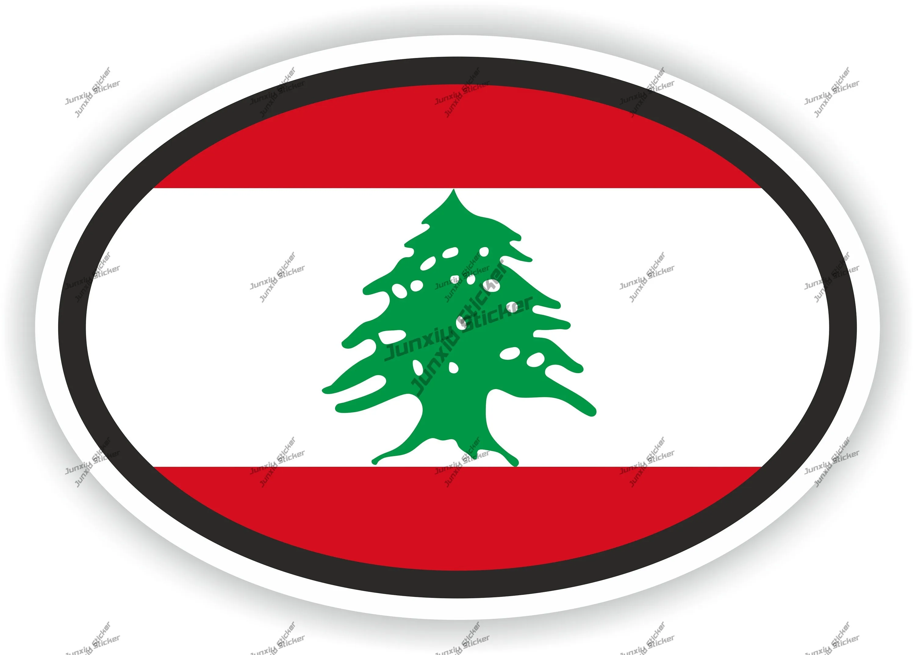 

Lebanon Flag Oval Sticker Vinyl Car Wrap Fuel Tank Cap Novelty Jdm Refit Creative Stickers Automobil Parts Accessori Motorcycl
