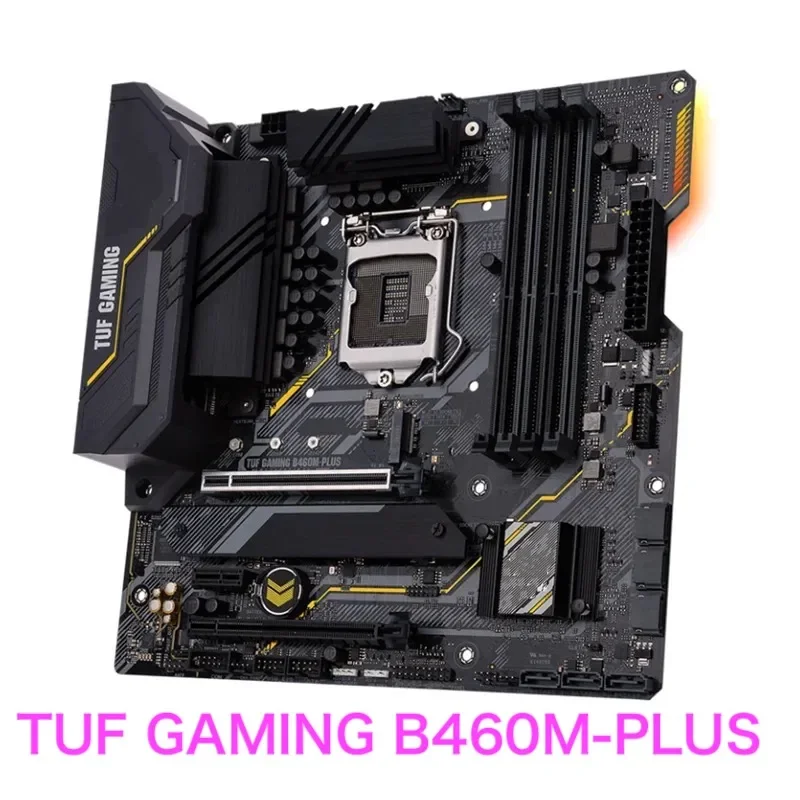 Asus-tufゲーミングマザーボード,B460M-PLUS,dvi,hdmi,lga 1200,ddr4,100% テスト済み,正常,完全に動作,B460M-PLUS