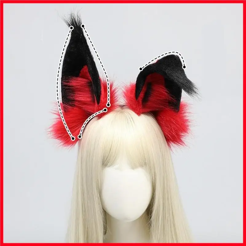 

F3MF Bendable Devil Ear Hairband Anime Headband Women Theme Party Costume Hairhoop