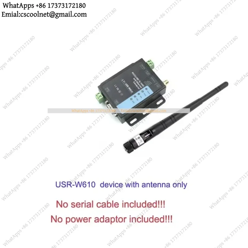 JS02 USR-W610 Serial to WiFi & Ethernet Converter – RS485/RS232, Modbus TCP/RTU, Industrial Wireless Server Module