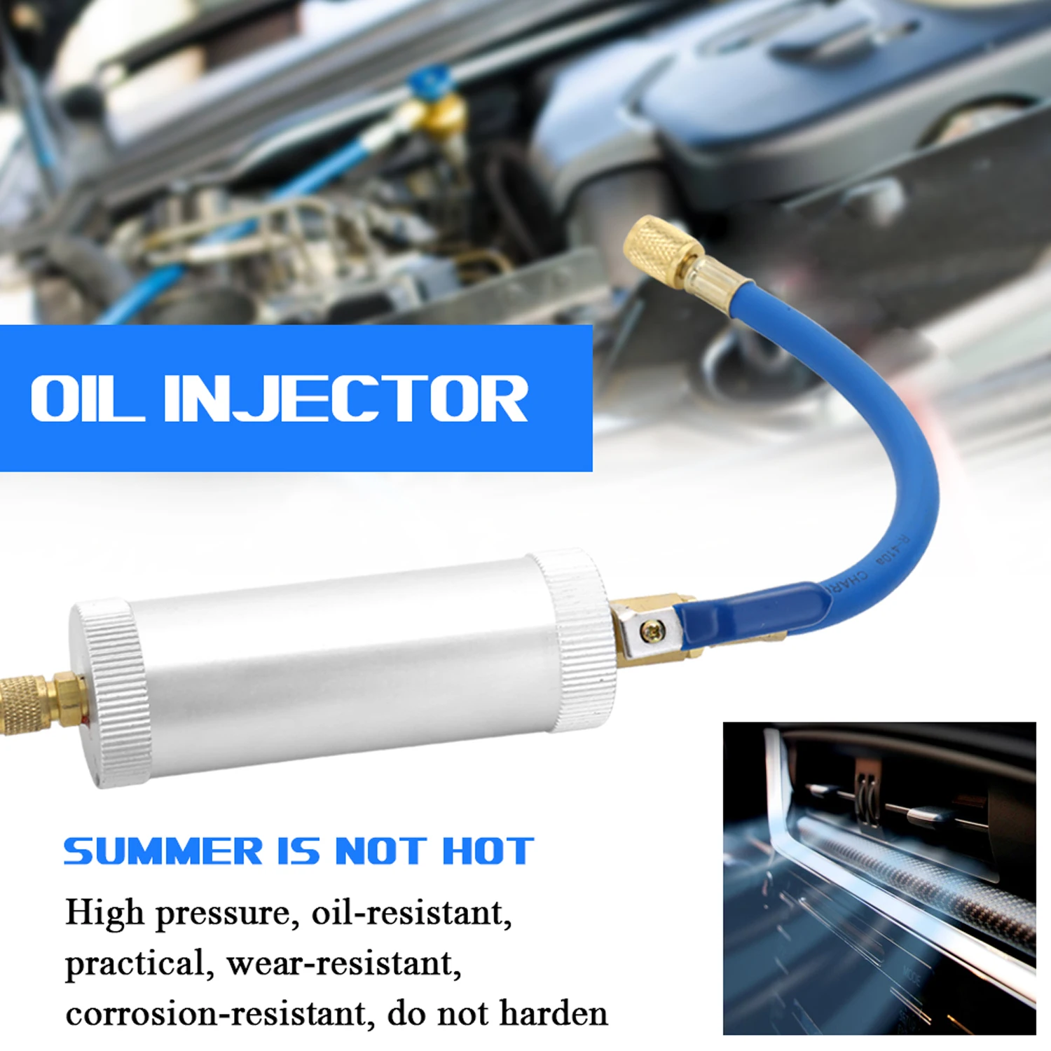 Air Conditioning Car Oil Injection Tool R12 R134A 2 Ounce 1/4\