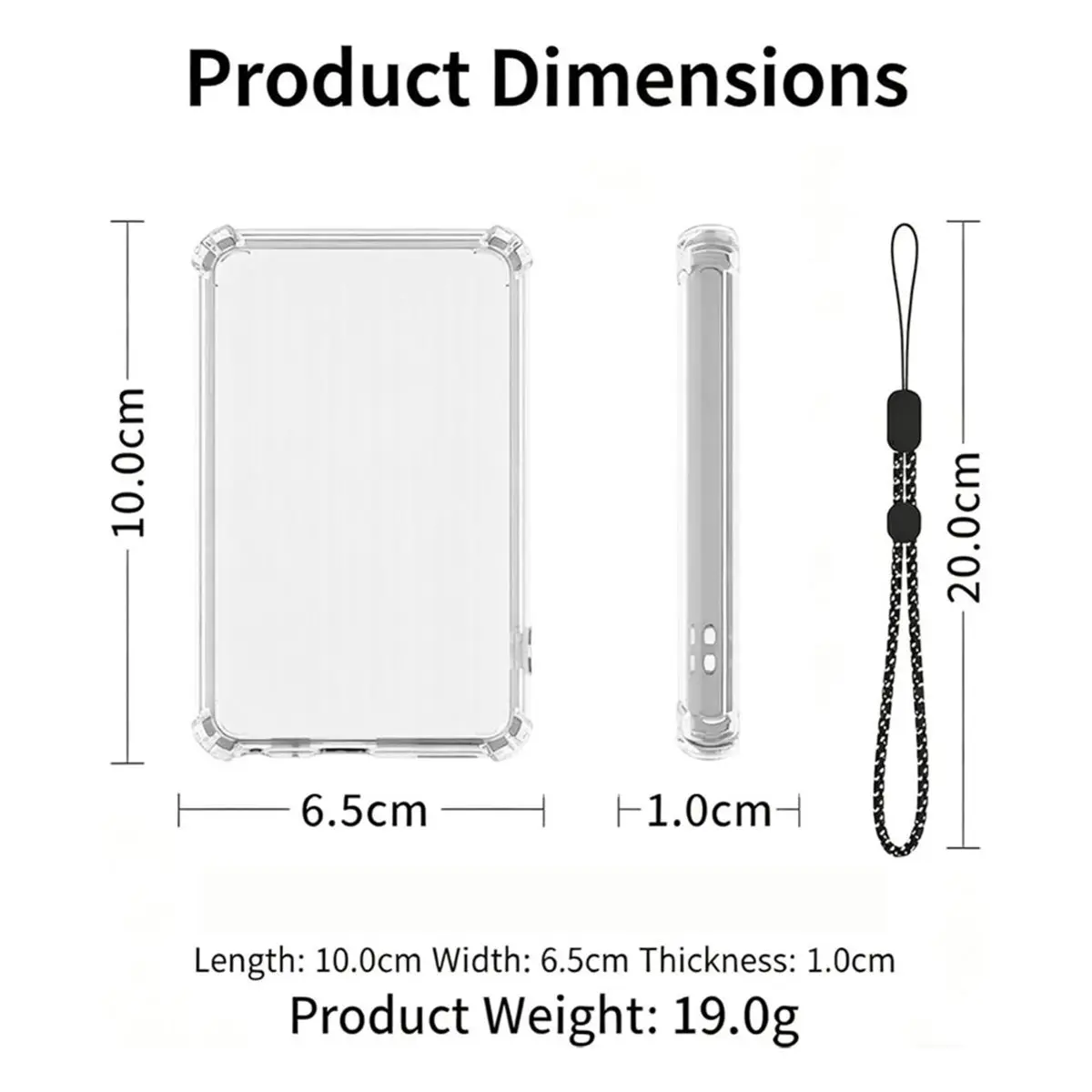 Protective Case for Y1 MP3 Player Shock- Anti-Explosion Protective Cover with Lanyard