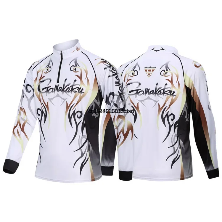 Male Outdoor Sports Fishing Shirts Clothing Long Sleeve M-5XL Anti UV Breathable Cycling Hunting Hiking Clothes