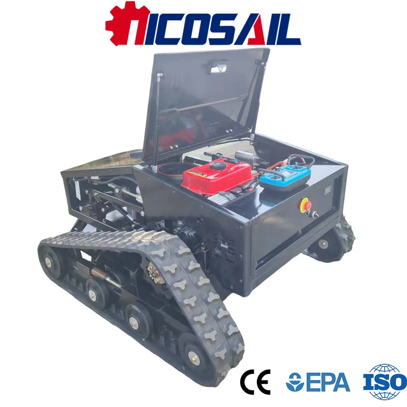 Nicosail HB800 Remote Control Lawn Mower CE Certified Mini Slope Mower for Farm Garden Grass Cutting European Market