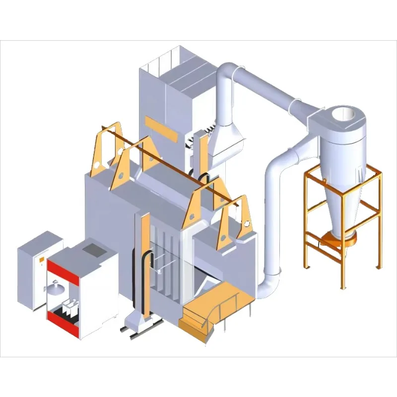 

Automatic Powder Coating Production Line With Curing Oven And Spray Paint Booth Powder Recycling System