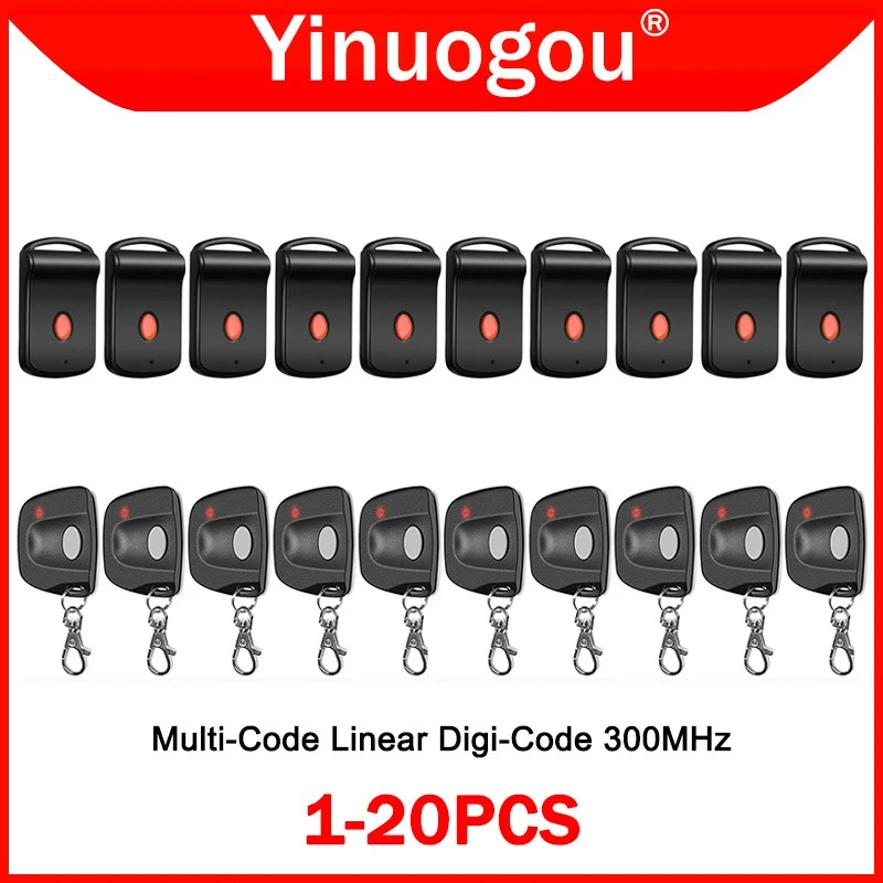 

MULTI CODE 3060 3083 3089 1089 4120 4140 LINEAR MCS308911 MCS306001 MCS308301 Remote Control Garage Door Opener 300MHz 10 Dip