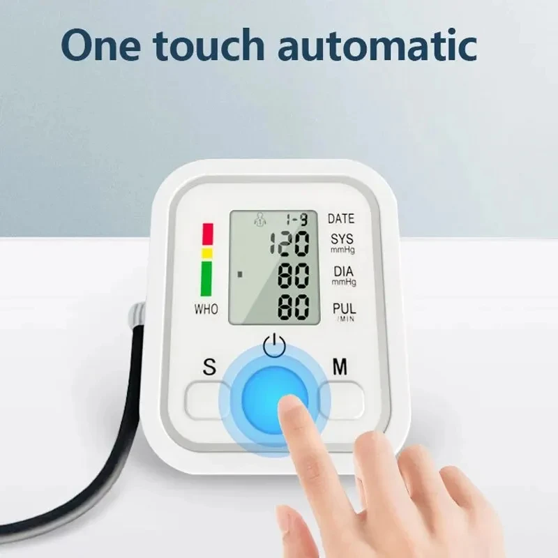 2User Digital Blood Pressure Meter Medical Voice Arm BP Sphygmomanometer Automatic Pressure Tonometer Tensiometer Baumanometer