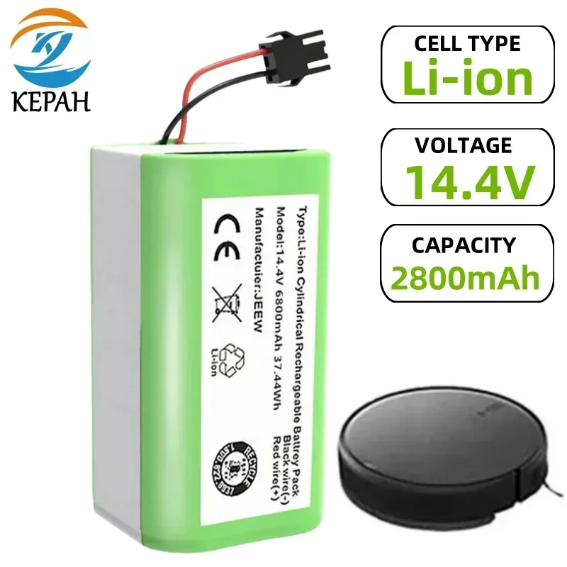 High-quality 14.8V 2600mAh Li-ion Battery for Conga Excellence 950 990 1090 1790 1990 Deebot N79S N79 DN622 Eufy Robovac X500