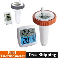 Wireless Floating Thermometer Easy Read Digital Pool Thermometer with Water Temperature Monitor for Swimming Pool Bathtub Pond