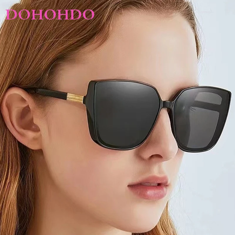 

Vintage Luxury Designer Cat Eye Women Sunglasses High Quality Big Frame Men Shades Outdoor Driving Eyewear Ladies Lentes UV400