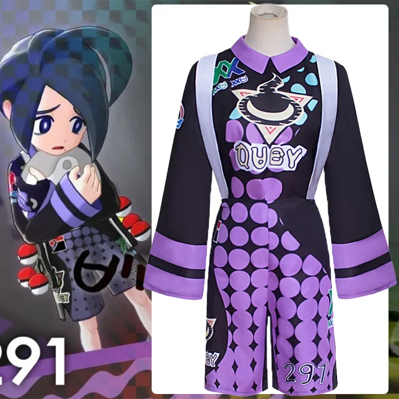 

Game Poeemon Allister Cosplay Costume Long Sleeve Shorts Uniform Suit Adult Women Girl Outfits Halloween Carnival Party Clothes
